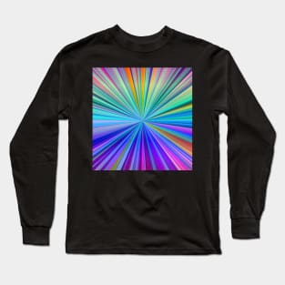 Rainbow Vortex Abstract Long Sleeve T-Shirt